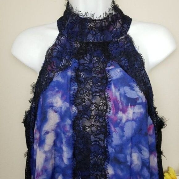 Badgley Mischka Lace Trapeze Mini Dress size 10 - Picture 14 of 15